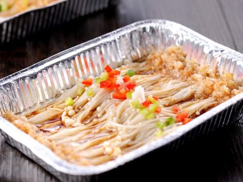 阿拉山口锡纸烤金针菇